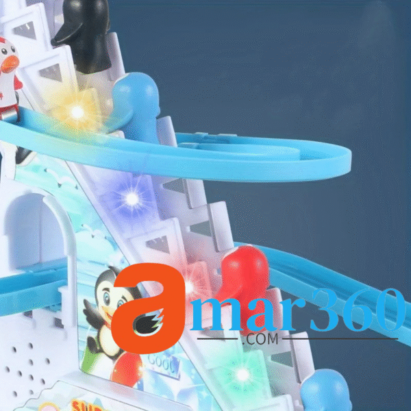 Penguin Track Slide Toys With Lights For Kids - Image 4