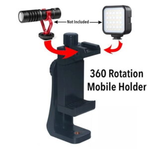 360 Degree Mobile Holder Vlogging Kit: