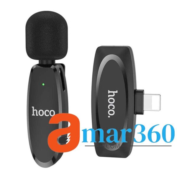 Hoco L15 Lightning Lavalier Wireless Microphone (For IPhone)