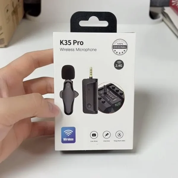 K35 Pro Single Mic Wireless Lavalier Microphone Price In Bangladesh