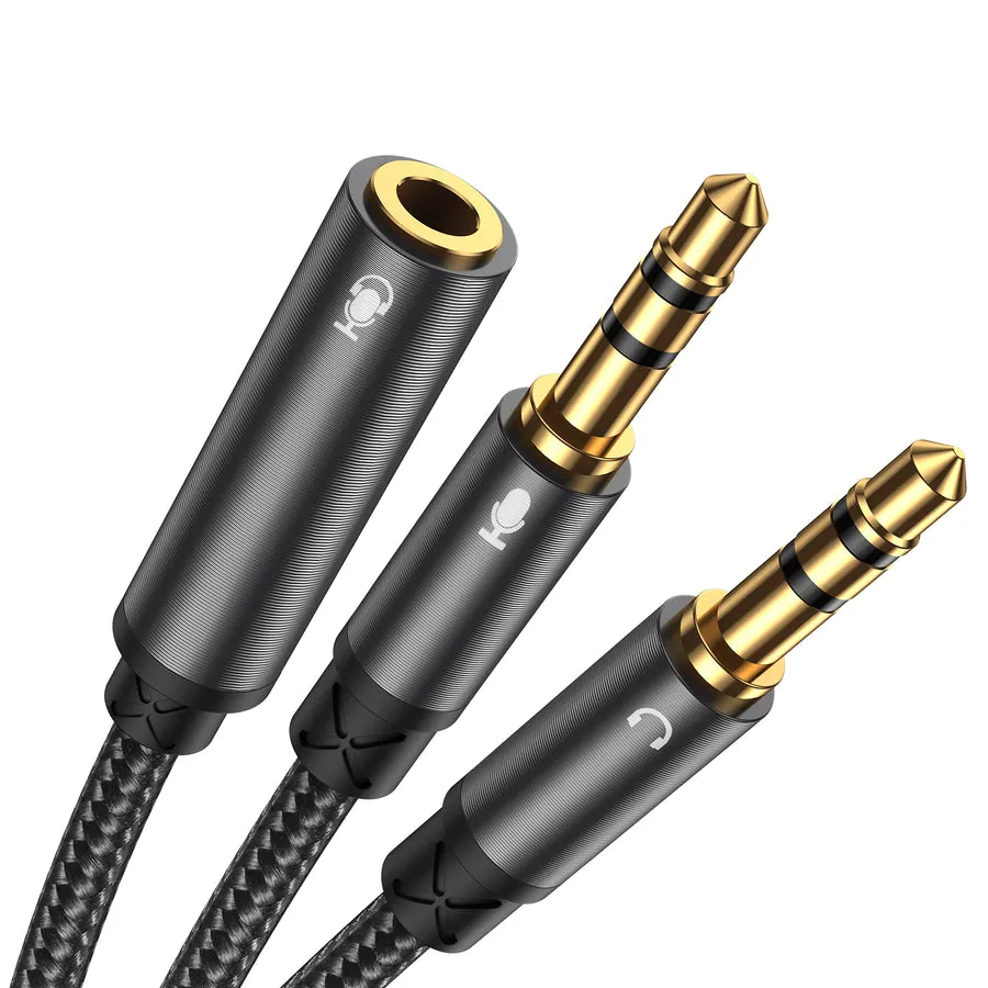 SY-A05 Headphone female to 2-male Y-splitter audio cable 0.2m Price In Bangladesh