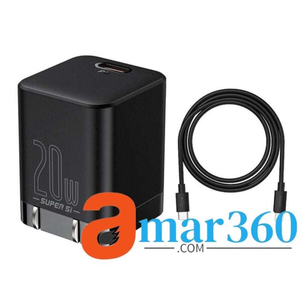 Baseus Super Si Pro Charger 1C 20W With Type-C To Lightning Cable
