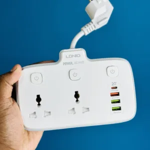 LDNIO SC2413 PD & QC3.0 2 Universal Outlets Power Socket