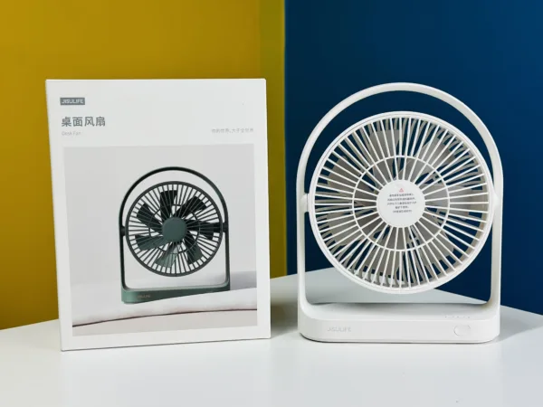 JISULIFE FA19A DC Fan, Run Directly With USB Power From Power Bank Or Solar (Without Battery)