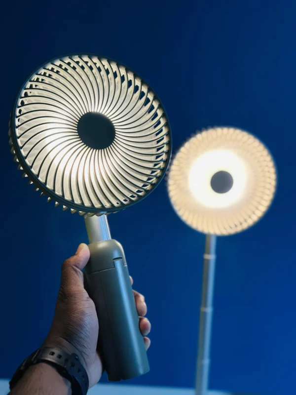 AZEADA PD-F27 Rechargeable Fan with Tripod Stand - Image 2