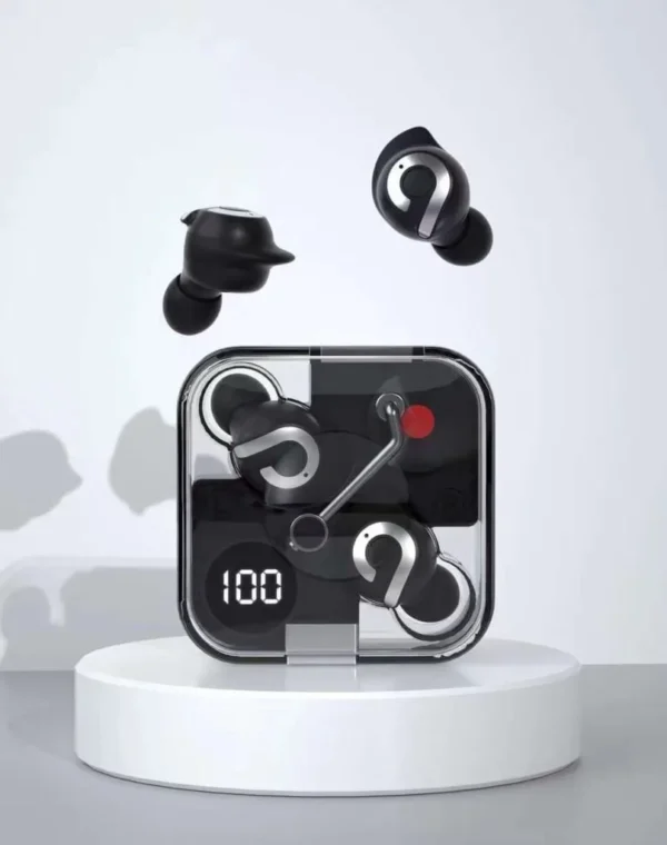 P61 Pro Transparent TWS Earbuds - Image 2
