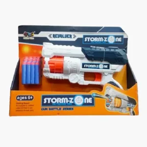 Storm-Zone Toy Gun With 12 Soft Bullets