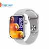 WS-S9 MAX Smartwatch with AMOLED Display and 2 Strap – Silver Color