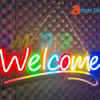 GearUP WELCOME Neon Sign For Greetings at Shop, Restaurant , Pharmacy, Cafe