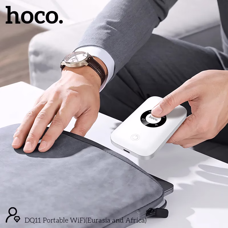 Hoco DQ11 sim Supported Portable 4G (lte) Wifi Router with 2100mah Battery - Image 3