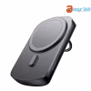 Joyroom JR-W030 20W 6000mAh Magnetic Wireless Power Bank with Ring Holder- Black Color