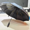 Premium 10-Ribs Automatic Folding Umbrella With Hanger Handle