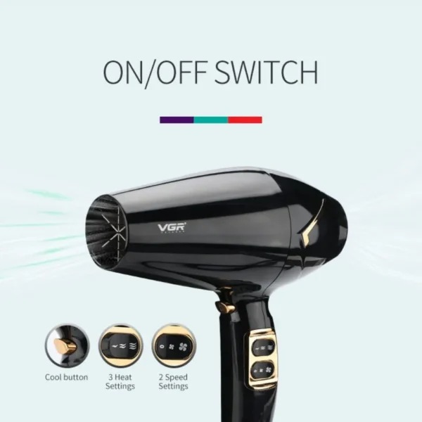 VGR V-423 Professional Salon Series Hair Dryer in Bangladesh