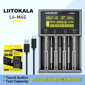 Liitokala Lii M4S 4-Slot Multifunctional Battery Charger in Bangladesh