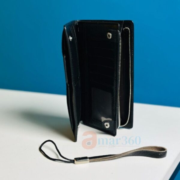 WILLIAMPOLO Genuine Cowhide Leather Men’s Long Wallet in Bangladesh - Image 2