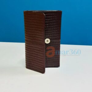 Crocodile Texture Original Leather Men’s Long Wallet in Bangladesh