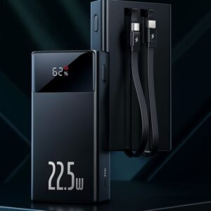 Baseus (PPXD2-20) 22.5W 20000mAh Fast Charging Power Bank with Builtin Cable