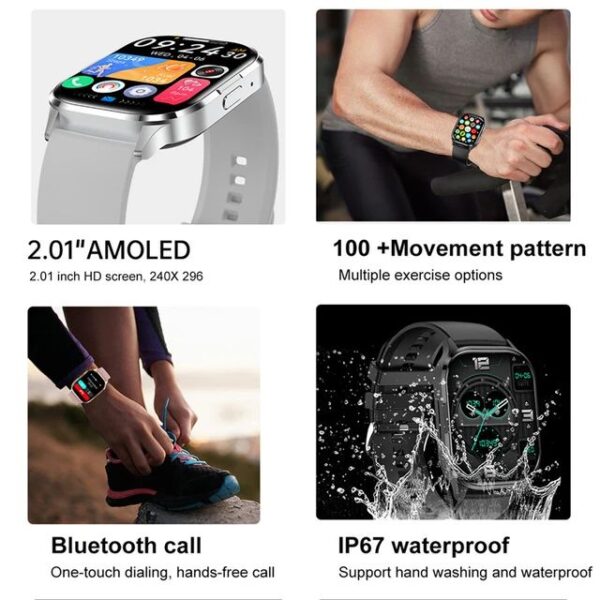 HK21 AMOLED Smartwatch AI Voice Assistant Price in Bangladesh - Image 2