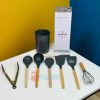 Premium 8Pcs Non-Stick Silicone Cooking Utensil Set in Bangladesh