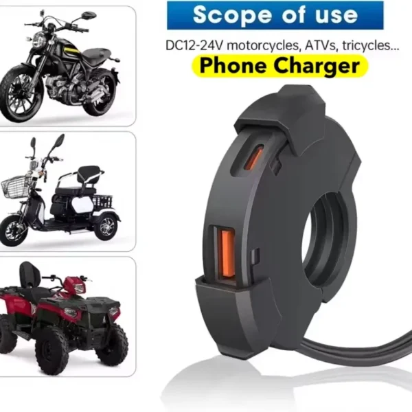 Universal Motorcycle Handlebar Phone Fast Charger Price in Bangladesh