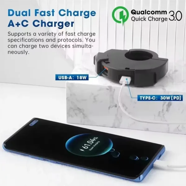 Universal Motorcycle Handlebar Phone Fast Charger Price in Bangladesh