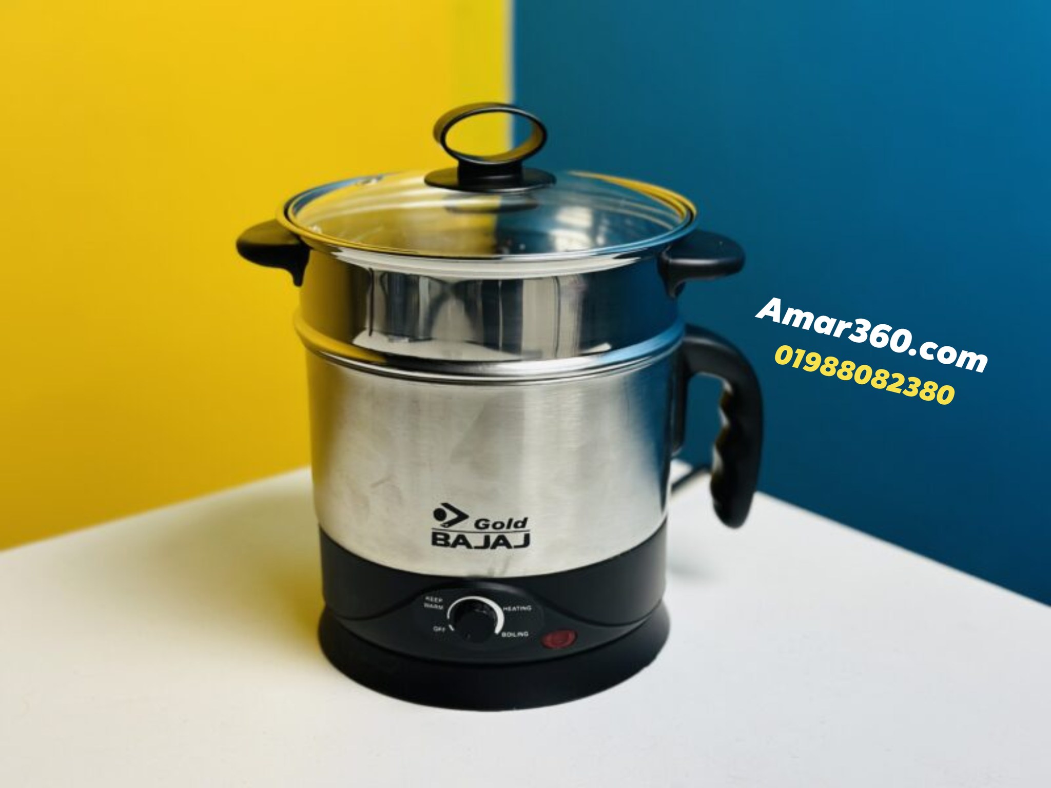 Gold Bajaj BJ-777 Electric Kitchen Kettle Price in Bangladesh - Image 2