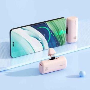 20 Watt Dual-Plug Rotating Mini Capsule 10000mAh Power Bank