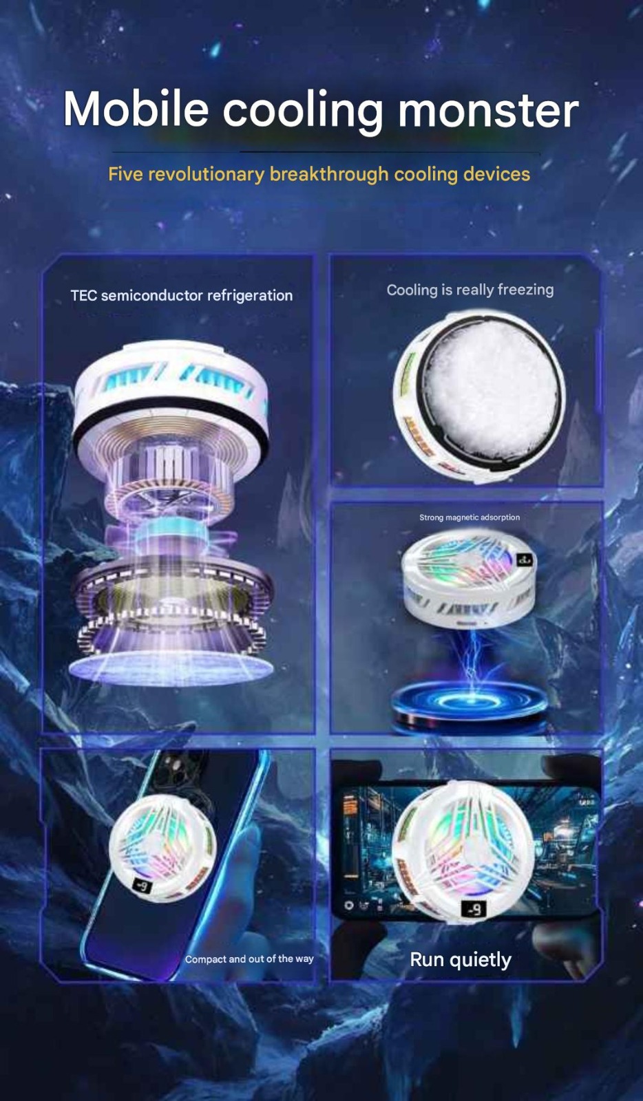TL02 Semiconductor Ice-Freezing Mobile Phone Cooler – গেমিং ও লাইভ স্ট্রিমারদের প্রথম পছন্দ