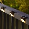 Multifunctional Waterproof LED Solar Step Lamp Solar Powered Garden Fence Lamp Path Yard Street Garden Lights