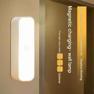 Magnetic Button Night Light & Study Lamp – 3-Color Dimming & Rechargeable