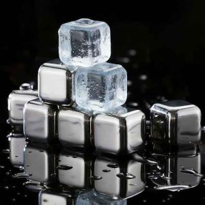 Lian Xingda 304 Reusable Quick-Freezing Stainless Steel Ice Cubes (2-Pack with Storage Box)
