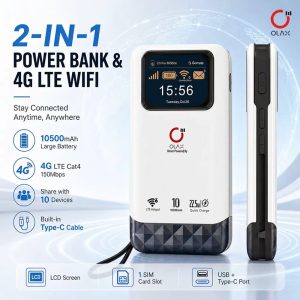 OLAX M200 GOMATE SIM Supported Pocket Router with Power Bank Price in Bangladesh